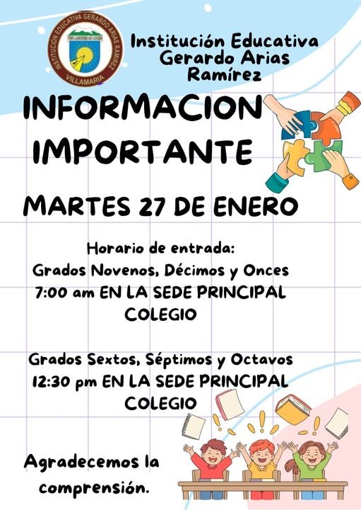 Información importante